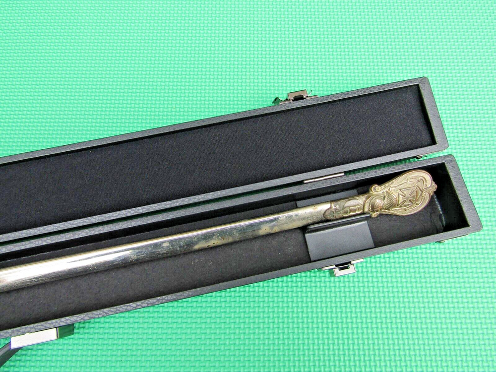 Antique Knights Templar Scabbard in case.