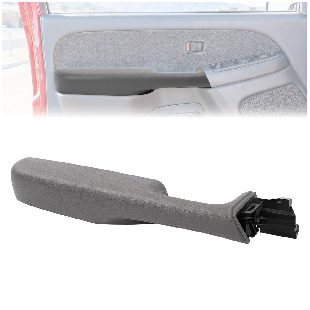 Door Handle Armrest Front Left Light Gray For 03-06 GMC Sierra Chevy Silverado