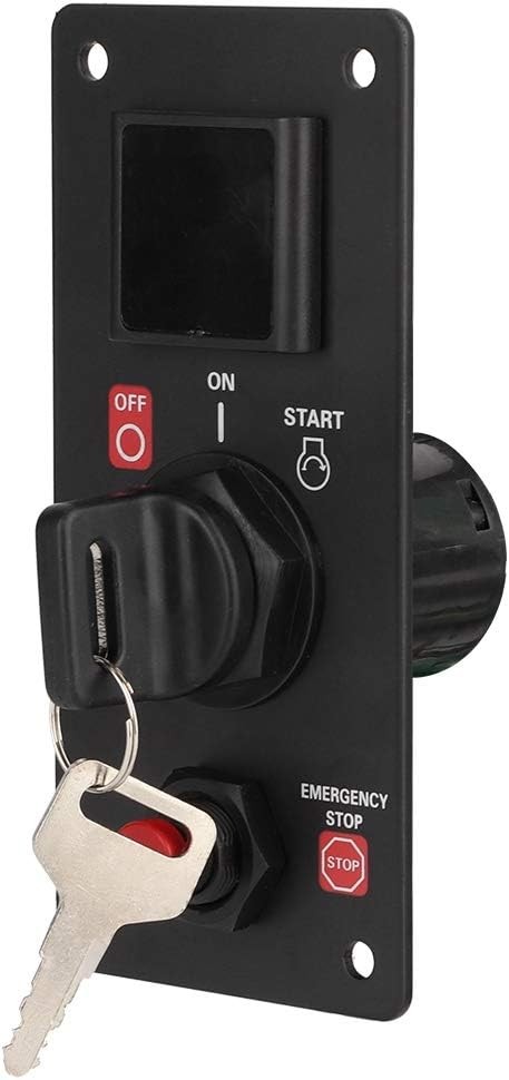 Acouto Outboard Ignition Key Switch Panel Single Engine On-Off-Start w/ Keys