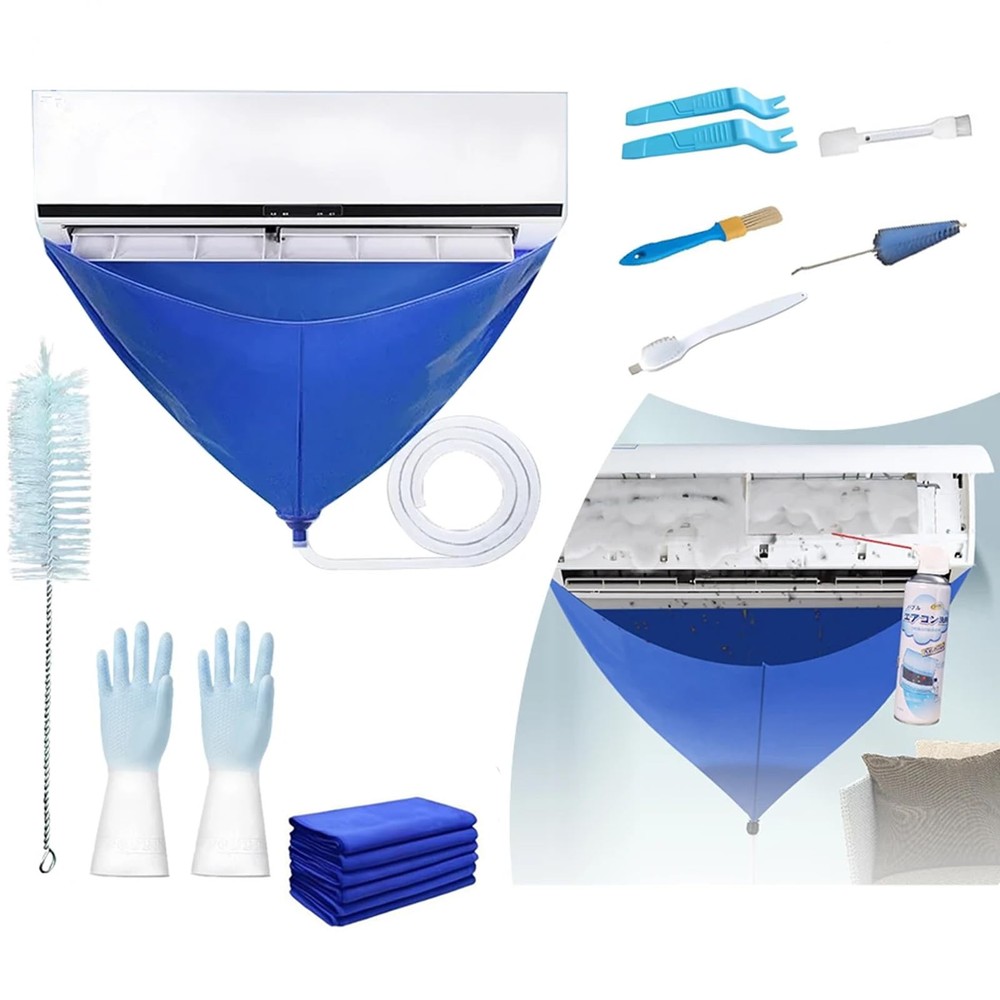 Mini Split Ac Cleaning Kit,Air Conditioner Cover Small, 10pcs