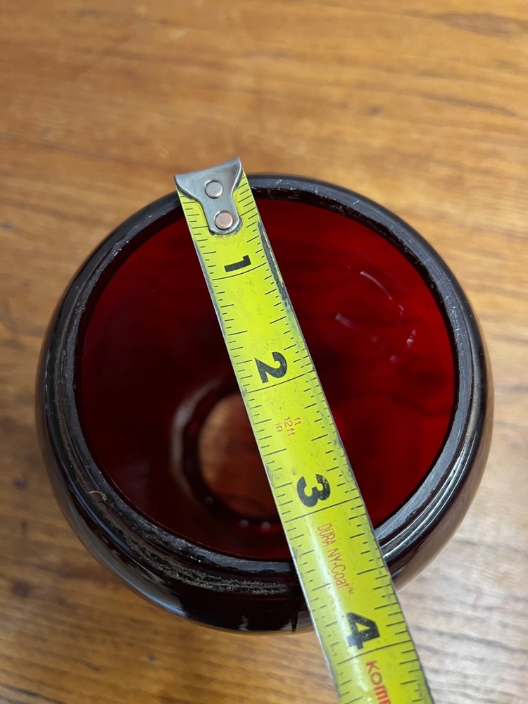 Dietz Fitzall Ruby Red Glass Lantern Globe Replacement 2H Loc-Nob