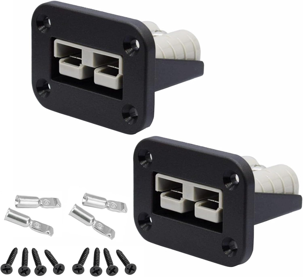 2Pcs Socket Panel, 50 Amp Plug Mounting Panel for Anderson SB50 Series Connector