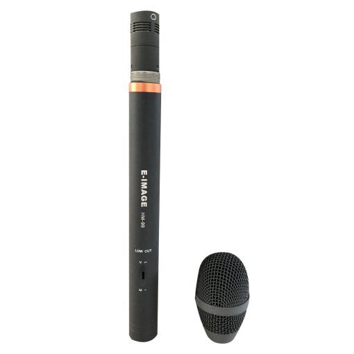 Professional Handheld Interviewing Microphone w/Brass Design - E-Image