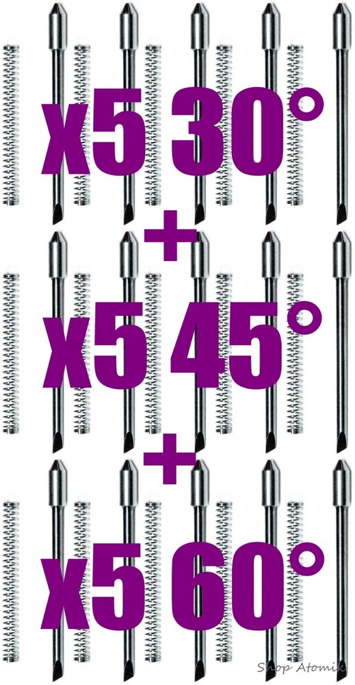 (x15) 60° + 45° + 30° (5 ea) Degree Blade Knife for Graphtec CB09 Plotter Cutter