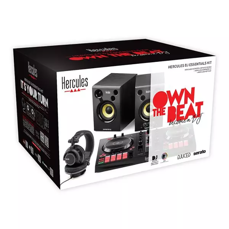 Hercules DJ Essentials Kit with DJControl Inpulse 300 MK2 Controller & Speakers