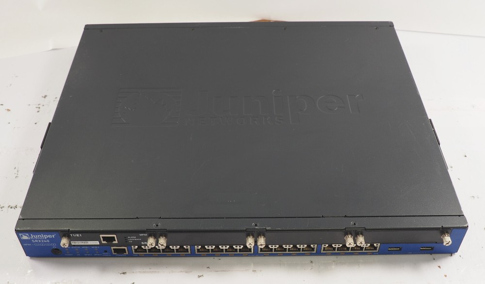 Juniper SRX240 16 Port Services Gateway Firewall with T1/E1 Module