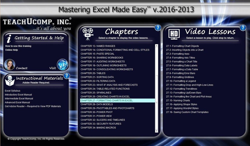 MICROSOFT OFFICE PRO 2016 DELUXE Training Tutorial with 7 Quick Reference Guides
