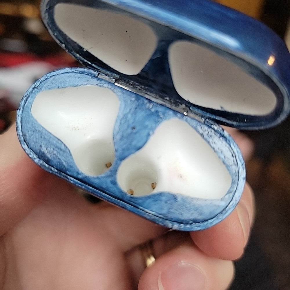 Apple AirPods Charging Case Only Replacement Blue BYU Trashed Customized