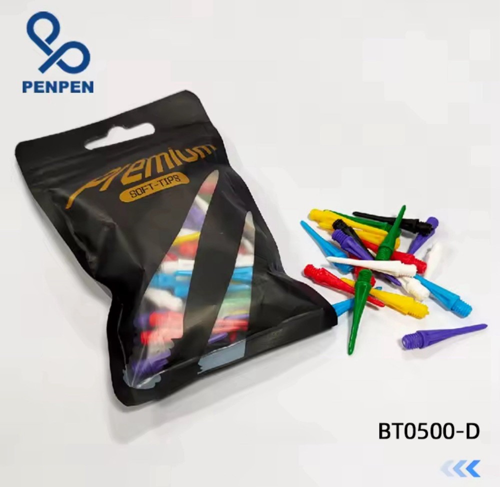 100pcs Soft Tip Dart Points 2BA Plastic Replacement Mixed Colors