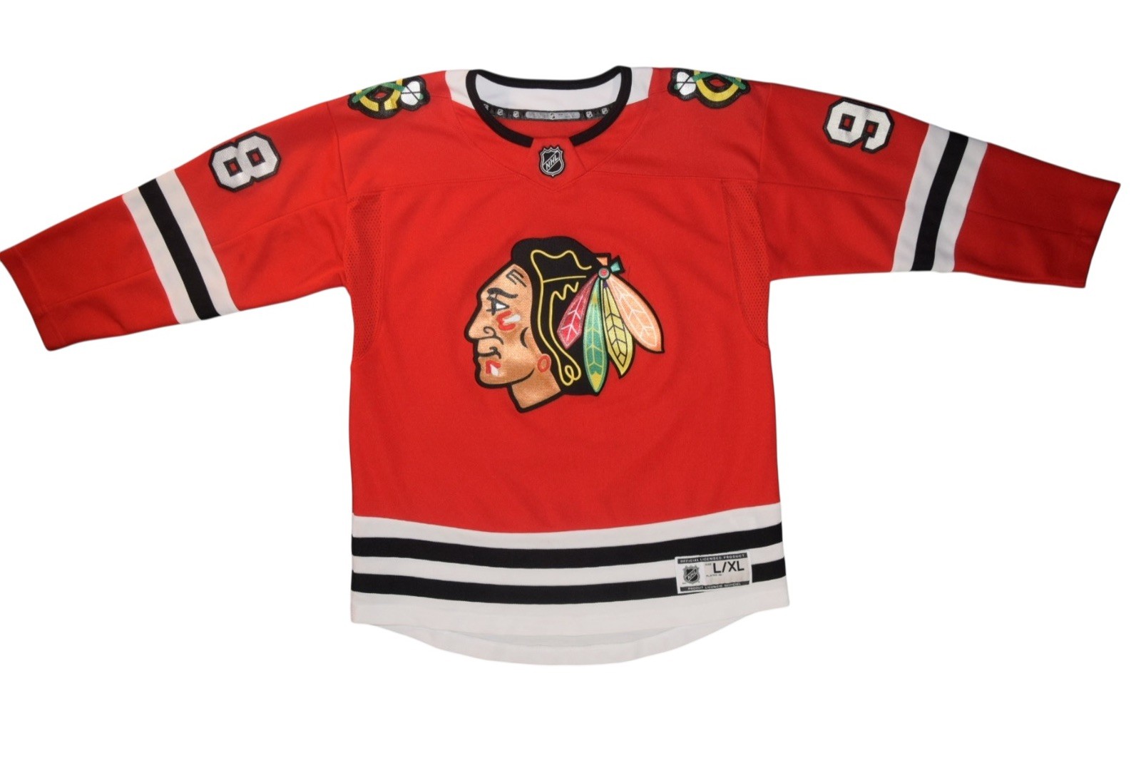 NHL Chicago Blackhawks Connor Bedard 98 Youth L/XL Red Hockey Jersey