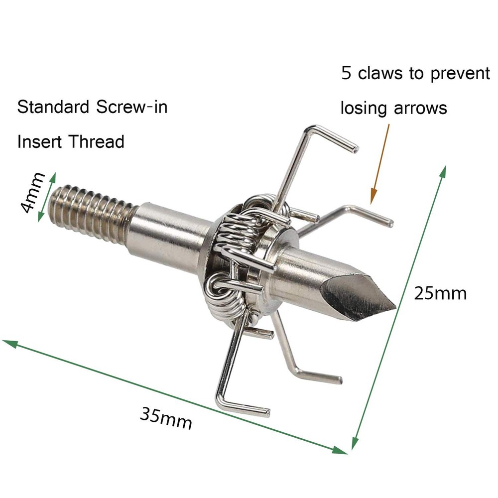 Ontsho 100 Grain Small Game Broadheads 12PK Judo Sharp, 100 Sharp