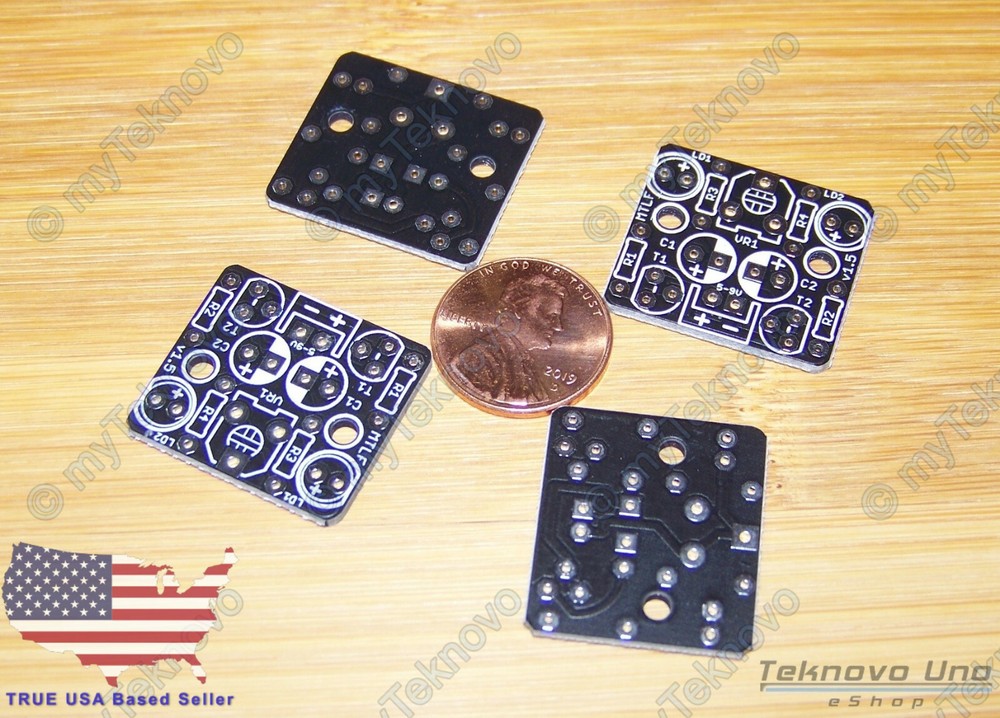 10x PCB Only for Mini LED Adjustable Flasher Blinker Flip-Flop Flash - USA