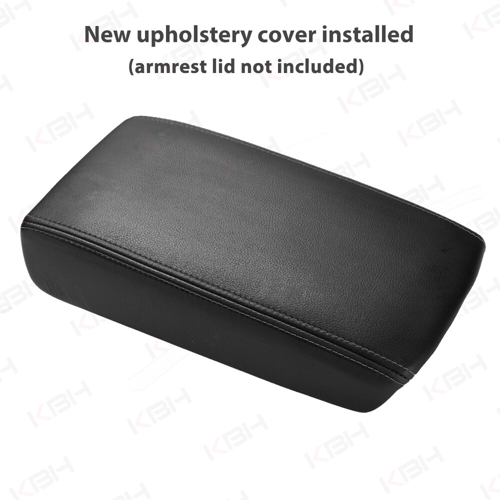Fits 2009-2014 Acura TSX Center Console Lid Armrest Cover Leather Trim Black