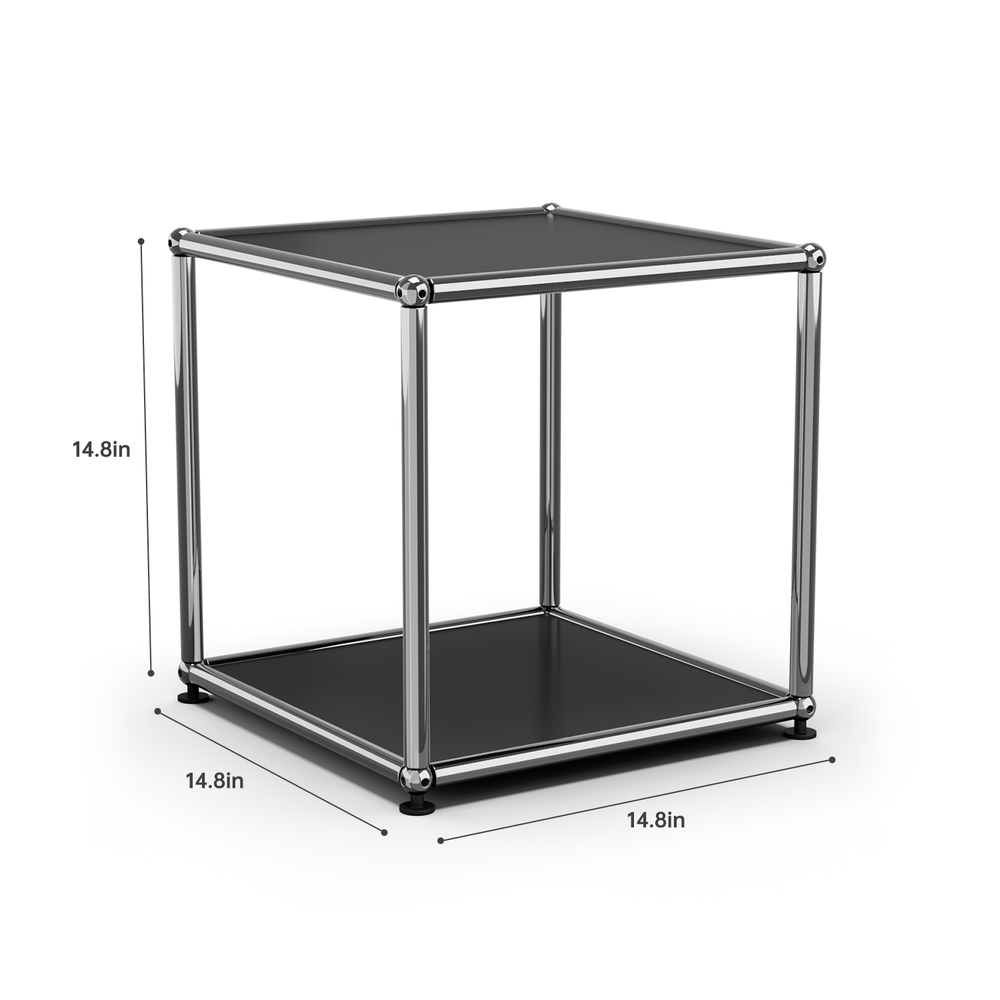 Classic USM Haller Style Compact Nightstand Open Shelf Side Table Bedside Table