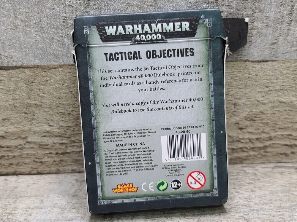 36 Warhammer Tactical Objectives Cards