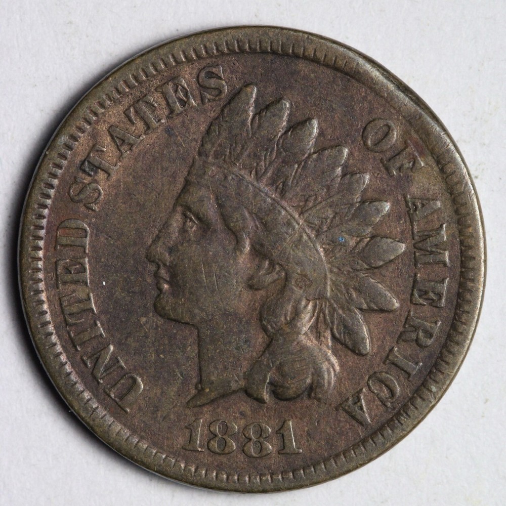 1881 Indian Head Cent Penny FINE E122 RE