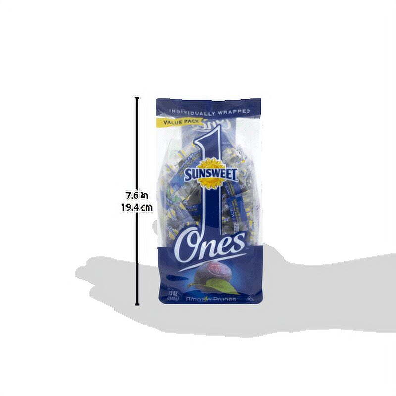 (2 pack) Sunsweet Ones Dried Prunes Value Pack, 12 oz, Individually Wrapped
