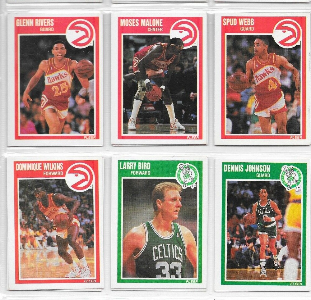 only .99 ea!!! - 1989 fleer basketball set lot cards!- you pick from dropdown