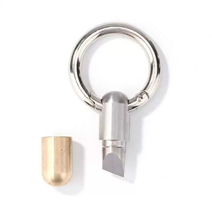 4pc Capsule Knife Microblade Key Micro Cutting Tool Mini Pill Keychain Knife