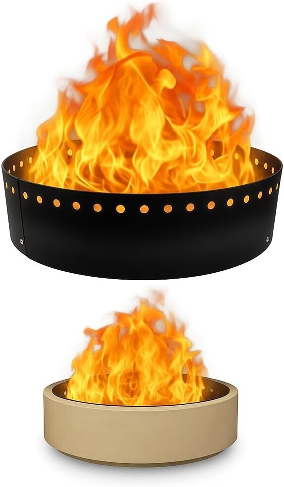 FEBTECH Smokeless Fire Ring Insert - 36" x 10" for Above or In-Ground Setups