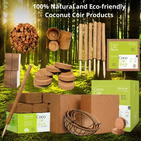 10LB CocoCoir Chunk - 100% Organic Compressed Blocks