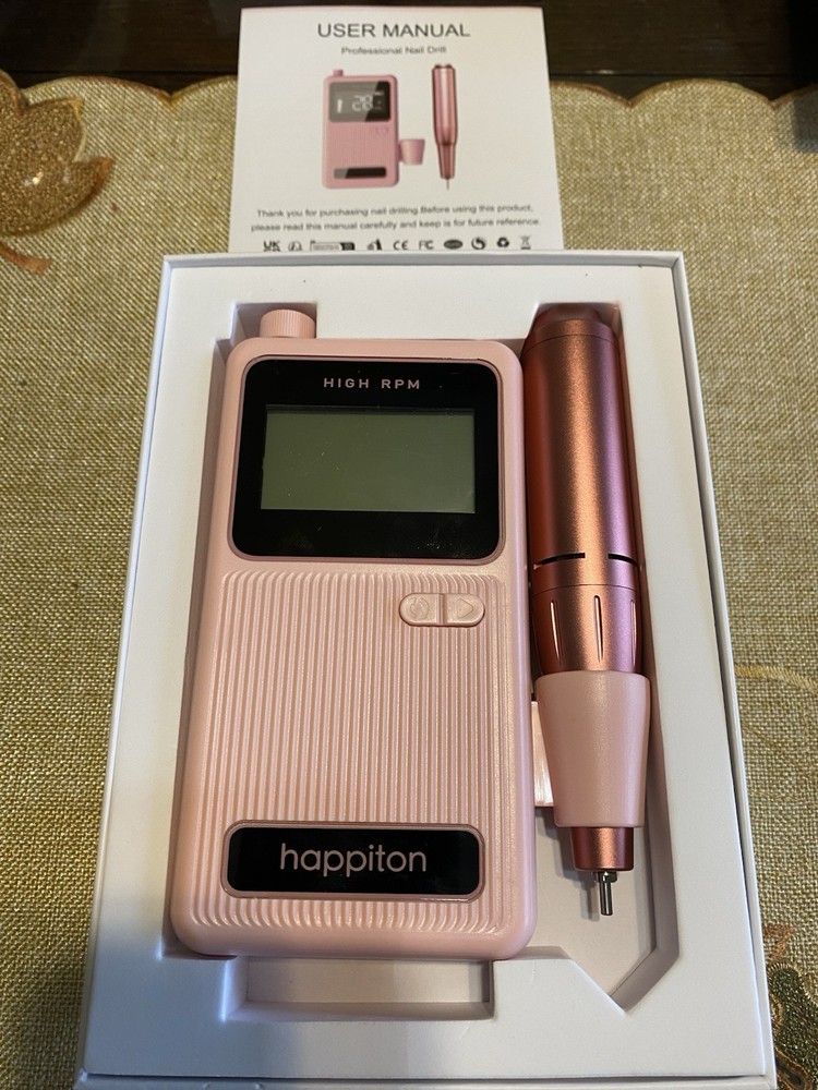 Pink Electric Nail Drill Portable Machine