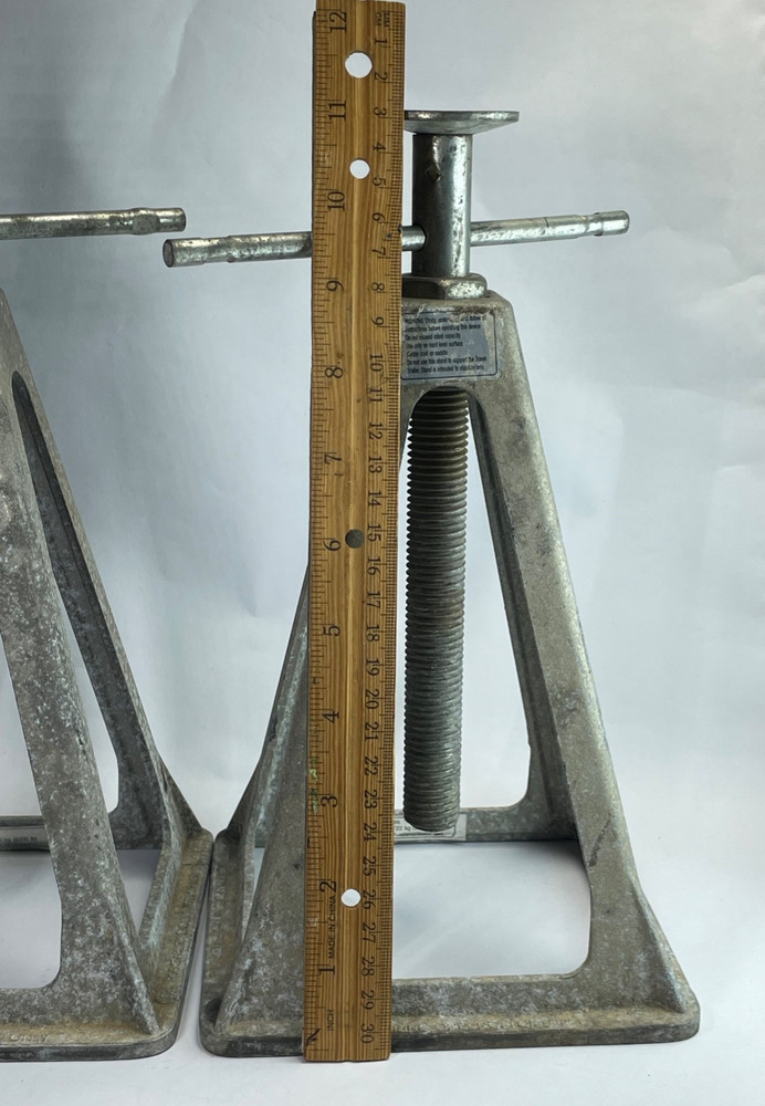 Pair Aluminum RV Stabilizer Stack Jacks | Adjustable 11"–17" | 6000 lb Capacity