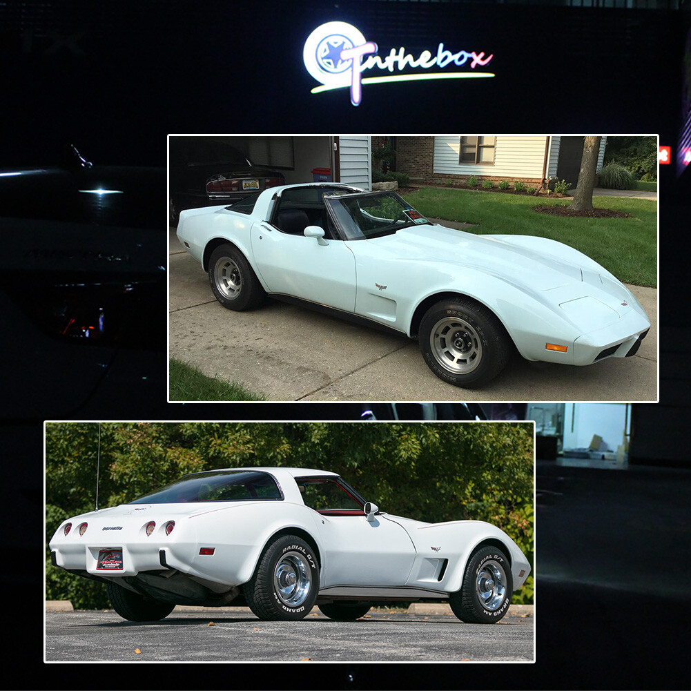 4PCS Amber Front & Red Rear Side Marker Lights For 1974-1979 Chevy Corvette C3