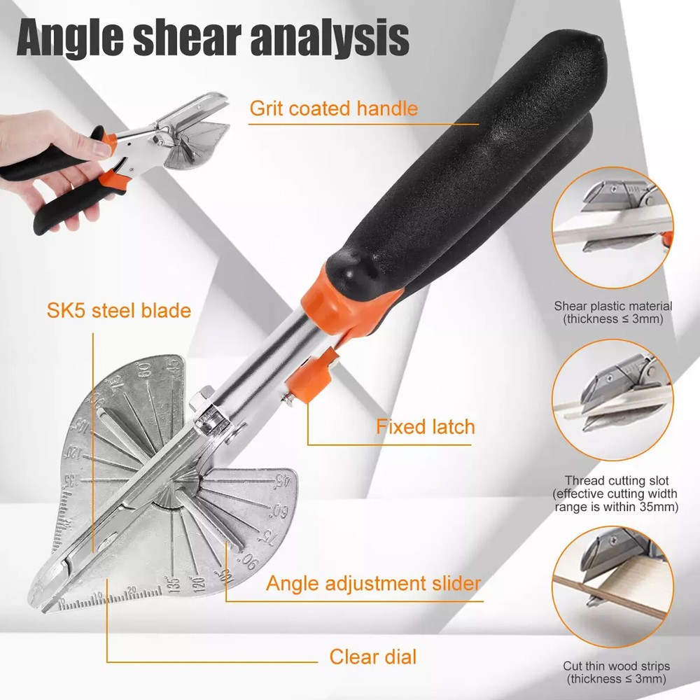 Adjustable Angle Shears 45To135 Degree Miter Cutter Multifunctional durable