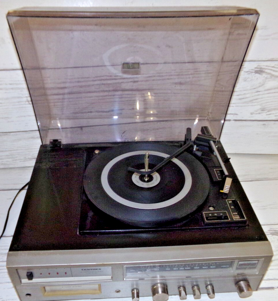 Centrex TH-2211 8 Track Stereo System Record Player