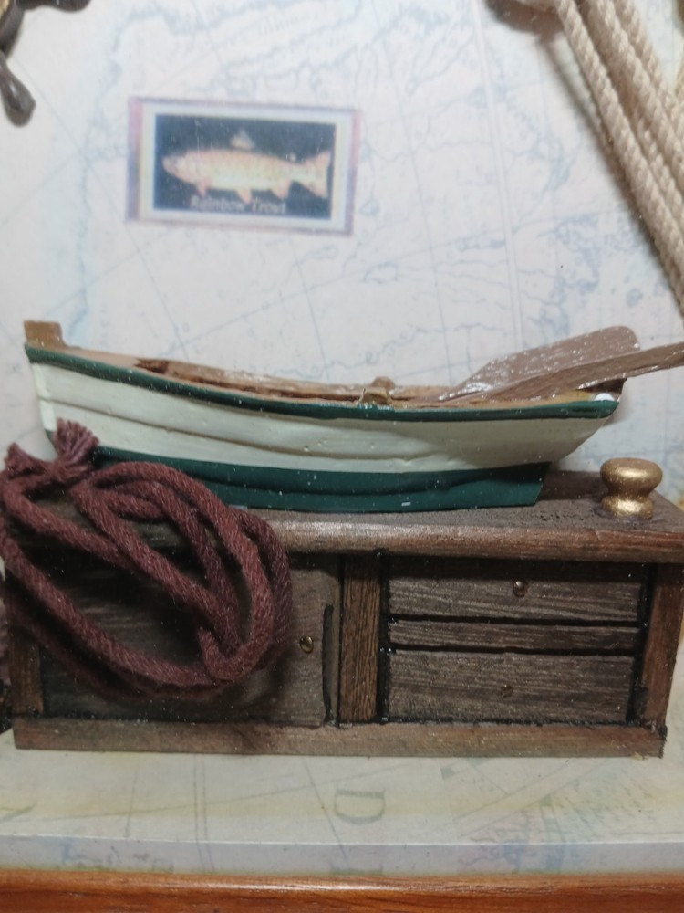 Vintage Nautical Shadow Box.