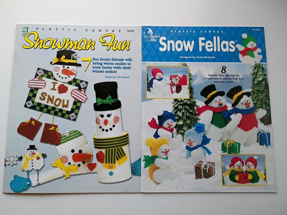 Snowman Fun & Snow Fellas Plastic Canvas Pattern Booklets