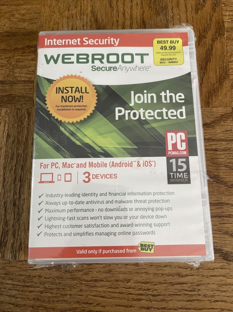 Webroot Secure Anywhere PC Software