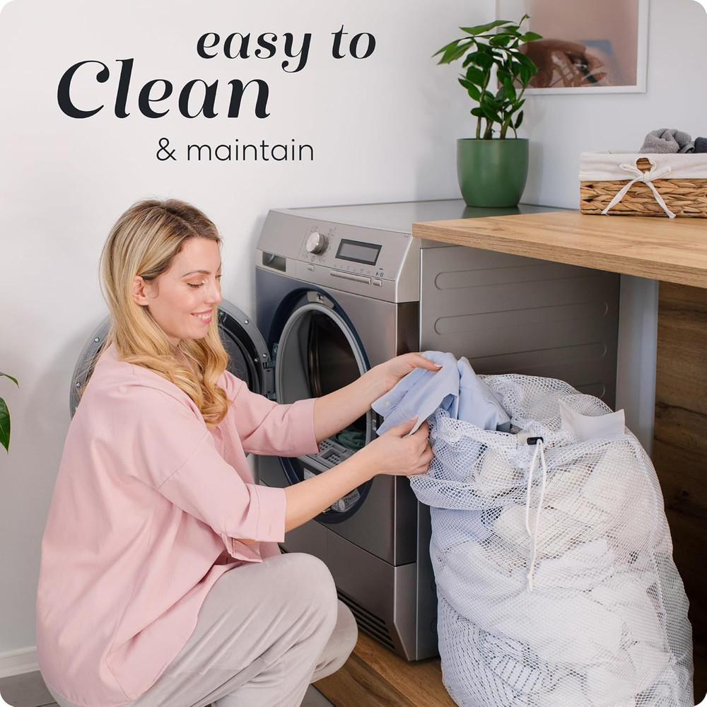 Mesh XL Laundry Bag - Durable, Machine Washable with Secure Drawstring Closure -