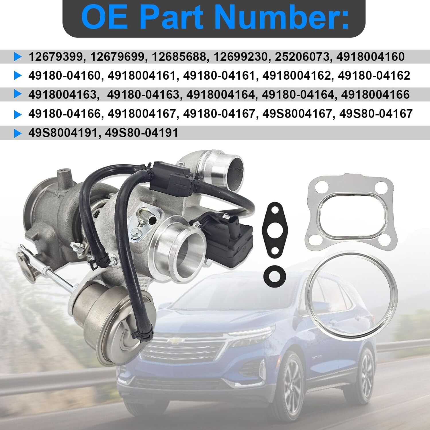 Turbo Turbocharger 12679699 For Chevrolet Equinox GMC Terrain 1.5L SUV 2018-2022
