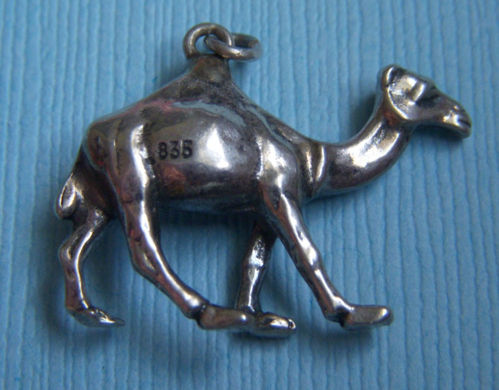 Vintage camel silver charm
