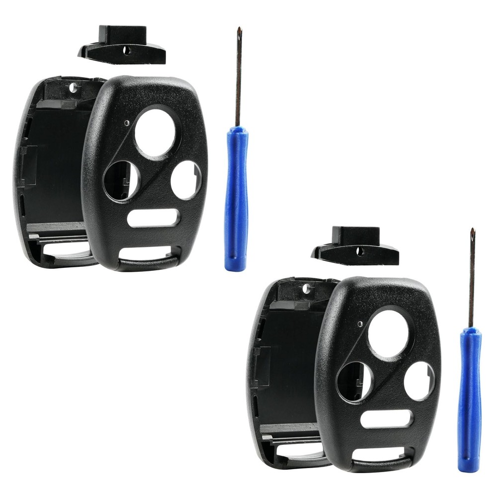 Cutting NOT Required - 2 Key Fob Keyless Entry Remote Shell 2-Pack, 4-Btn x 2