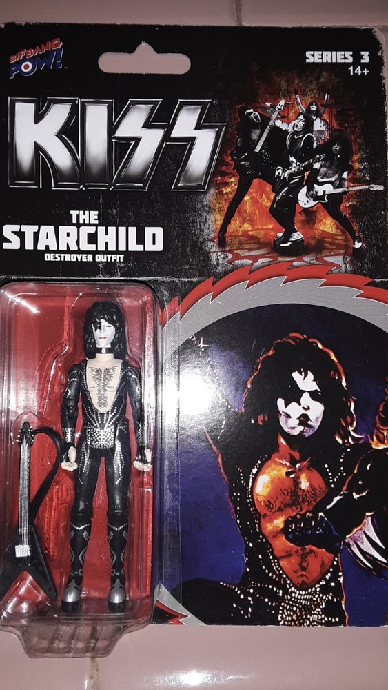 3 Kiss figures from the Destroyer era. Bif Missing Gene Simmons