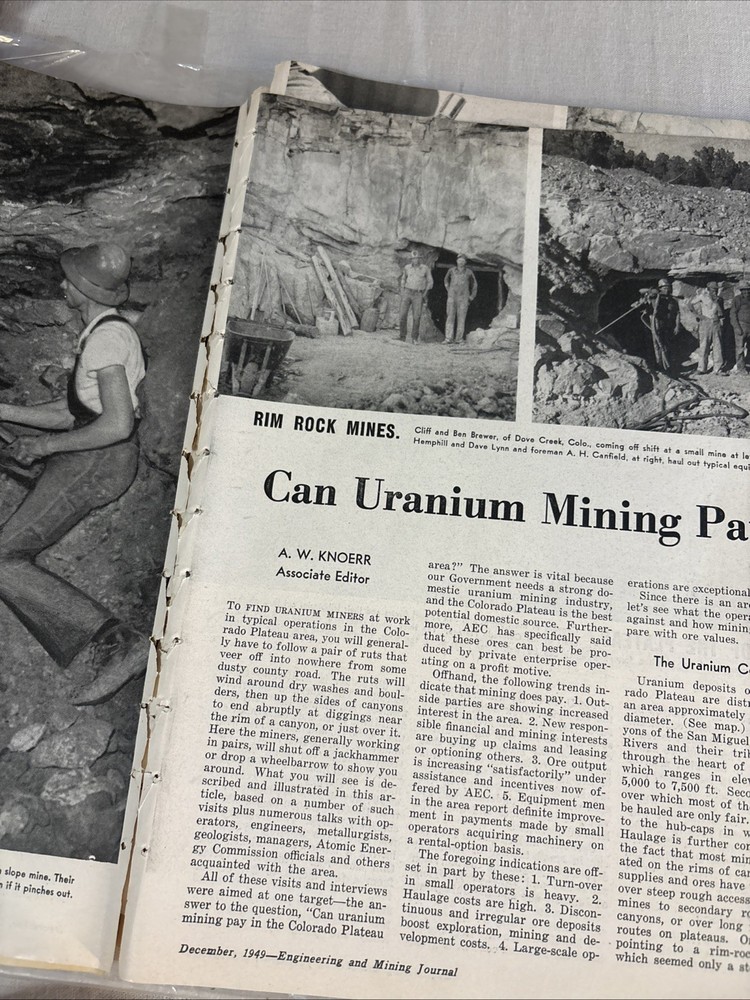 Engineering and Mining Journal Issue December, 1949