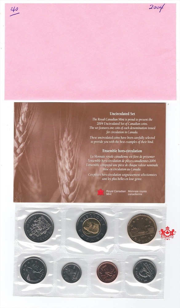2004 Canada Proof Like Set - Royal canada Mint -