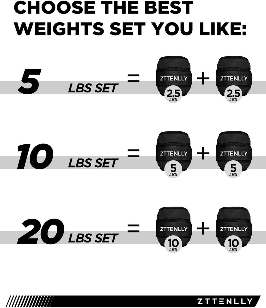 Lightweight Adjustable Ankle Weights - Comfortable for Every Workout Session