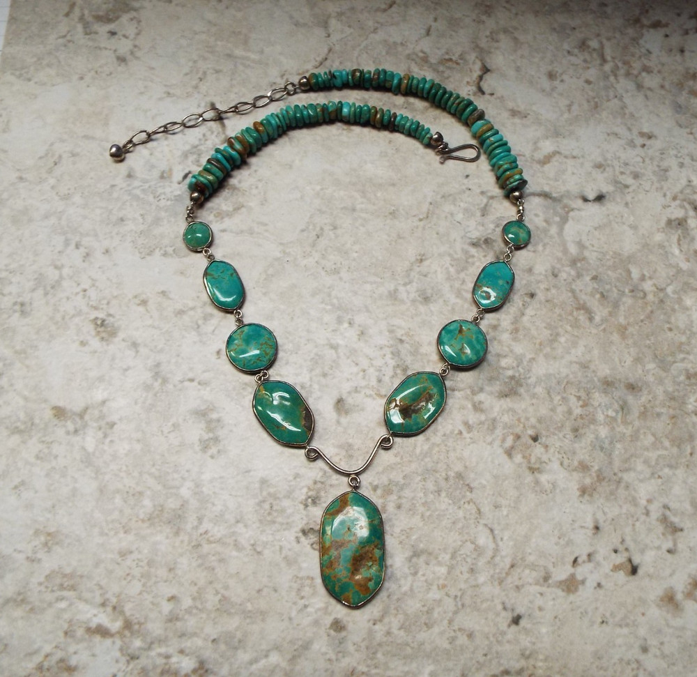 Jay King Tyrone Turquoise Sterling Silver 191/2" Necklace