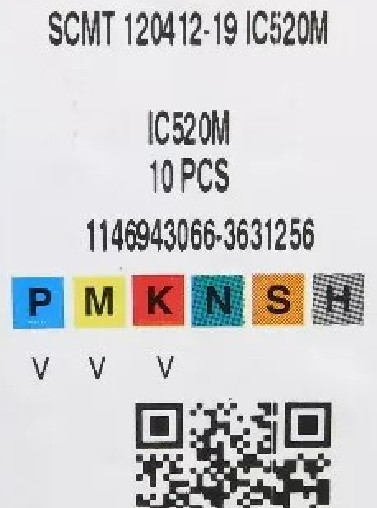 10  PCS  ORIGINAL  INSERTS           SCMT 120412-19 IC520M