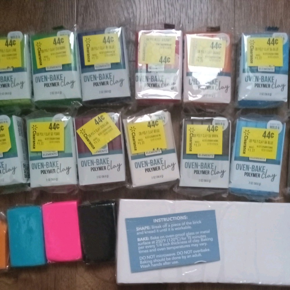 Modeling Clay Lot Oven Bake Multiple Colors