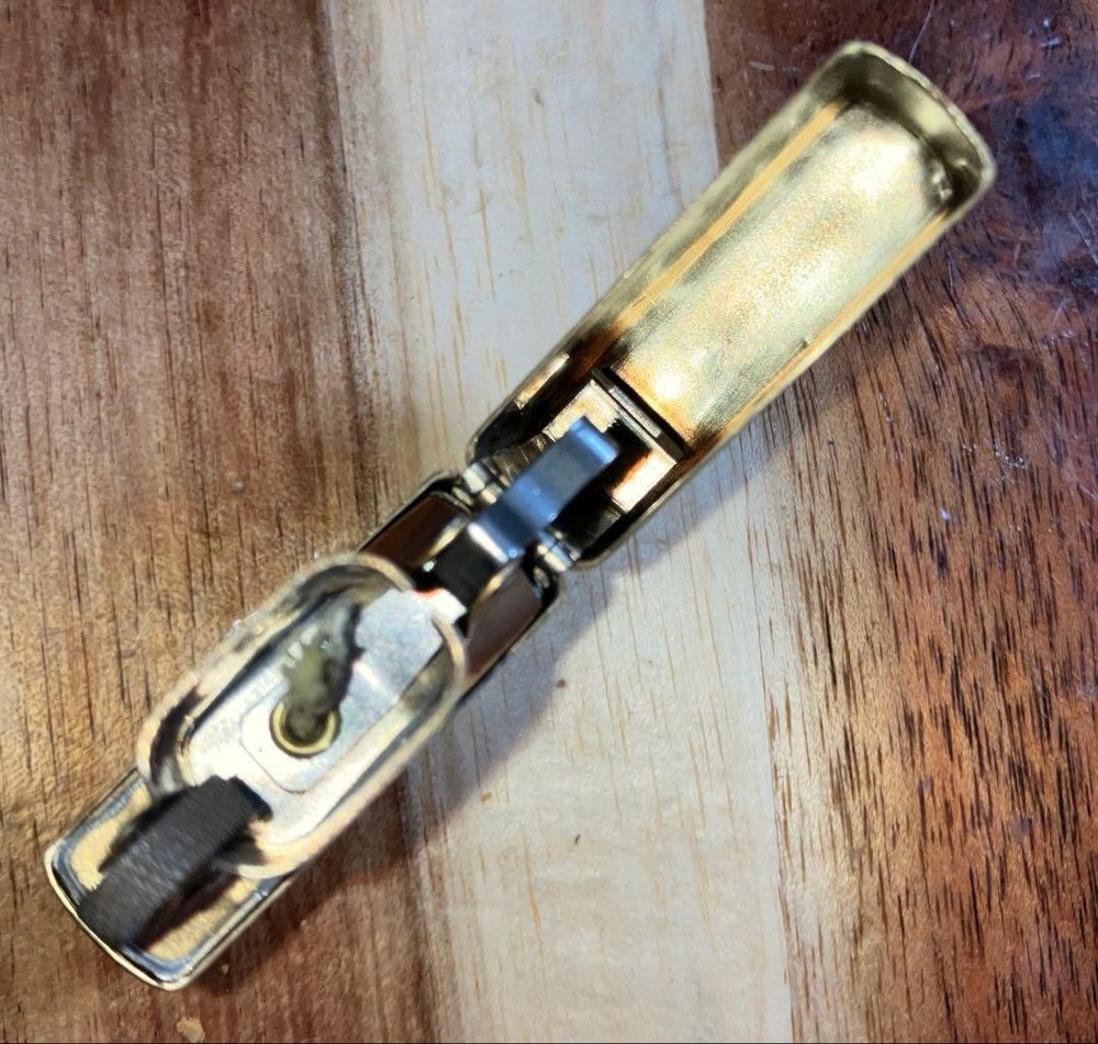 Zippo solid brass Venetian, made in 1996