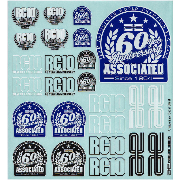 Associated 97151 Anniversary Decal Sheet
