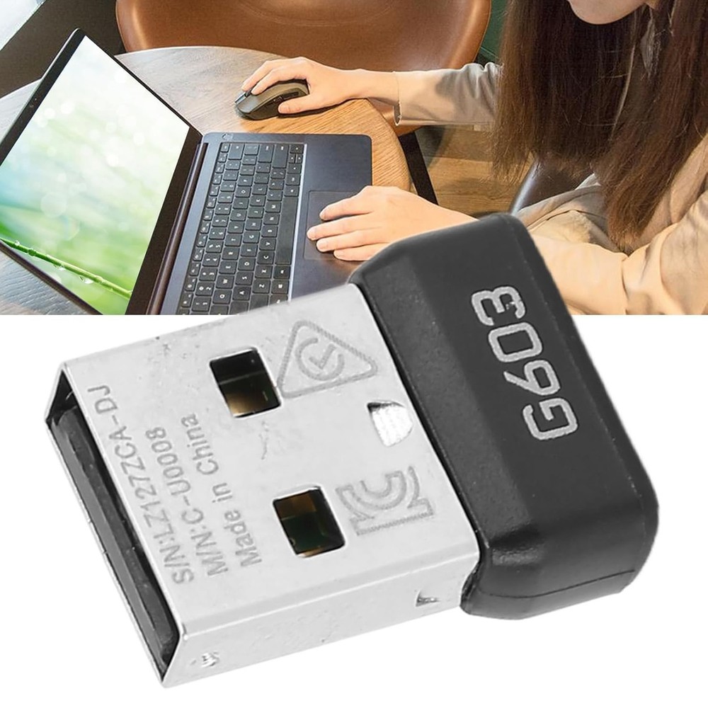 Black G603 USB Mouse Receiver USB Dongle Mouse Receiver Adapter Replacement