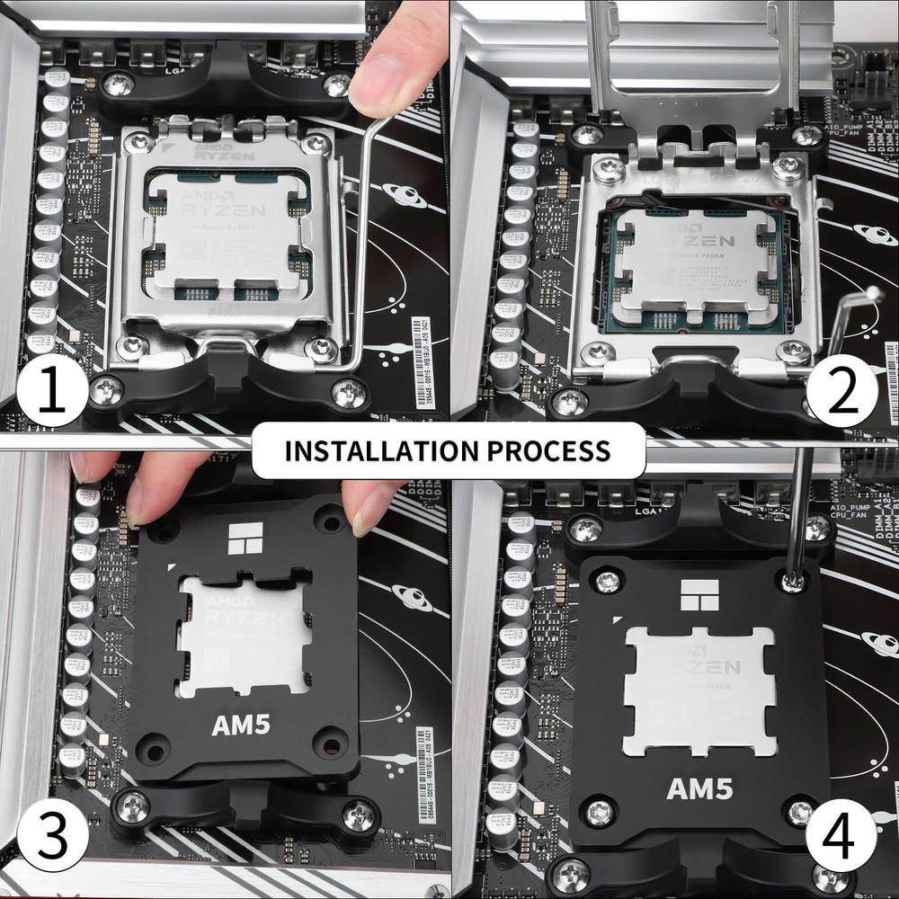 Thermalright ASF Black V2 AM5 CPU Holder, Safety Fixed Frame, Secure...