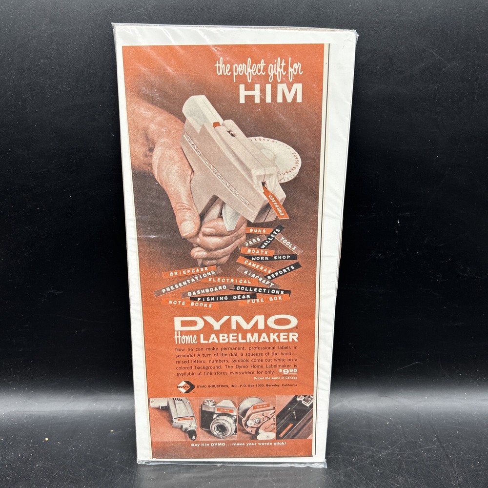 Vintage DYMO Labelmaker Paper Advertisement