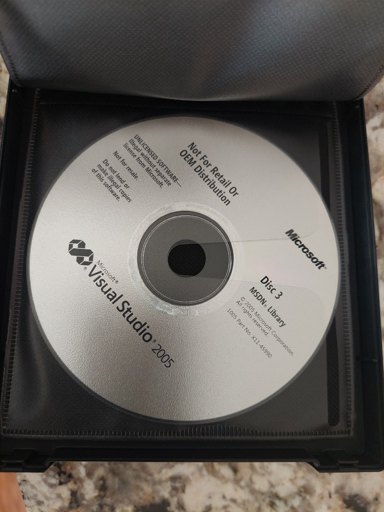 Microsoft Visual Studio 2005 Standard 5 Disc Set - w/ Key